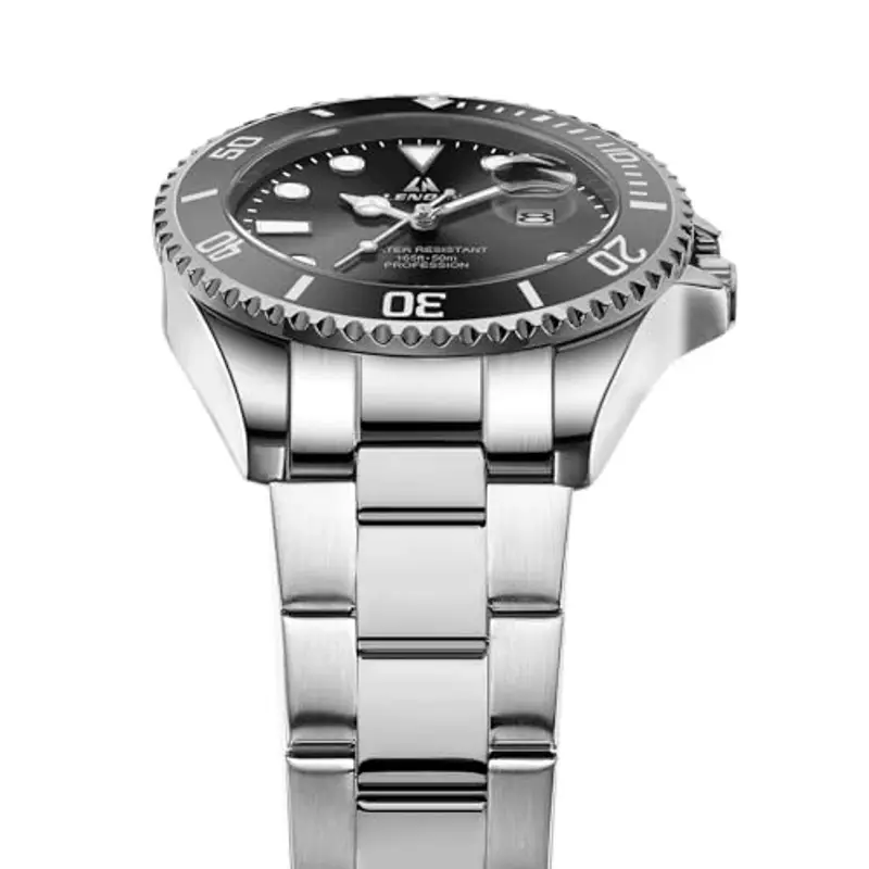 LN LENQIN Orologio Uomo Orologi in Acciaio Inossidabile Da Uomo Orologio Analogico Al Quarzo Impermeabile Orologi Da Polso Da Uomo Con Data Orologi Casual Alla Moda Luminosi miniatura 3