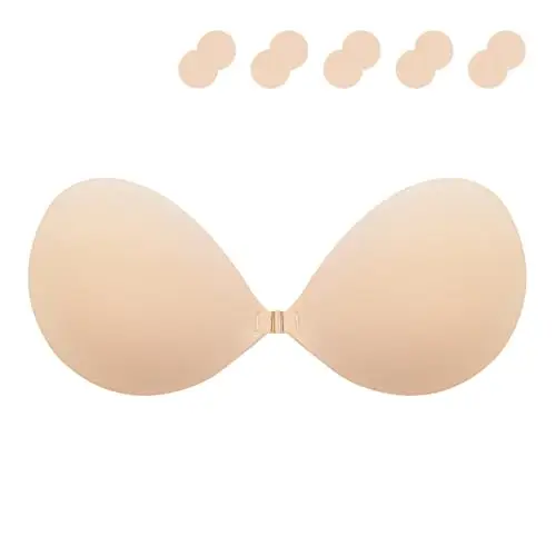 Lnmyic Reggiseno Invisibile Reggiseno Adesivo Coppe Adesive Seno Push Up Riutilizzabile Silicone Adesivo Push Up