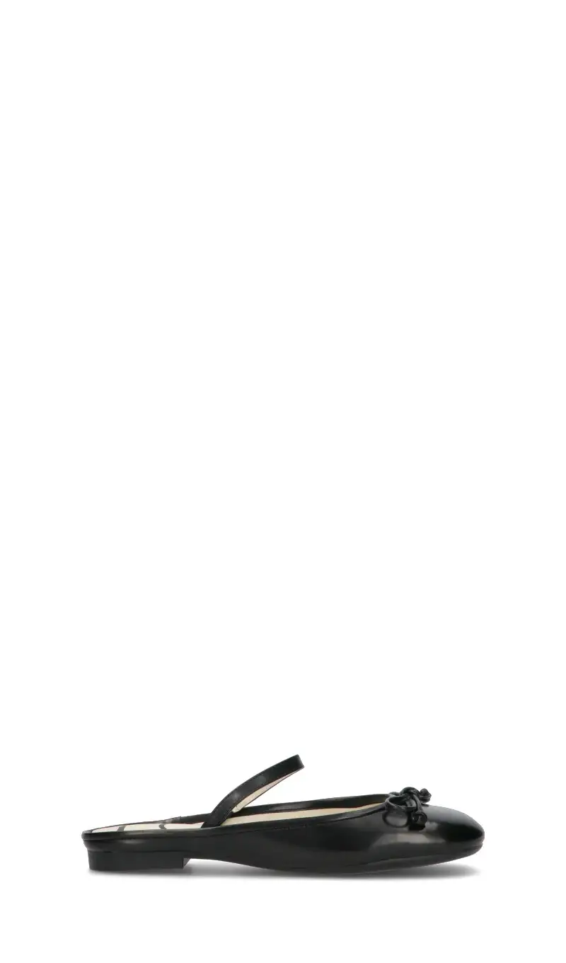 Ballerina donna nera in pelle Vario