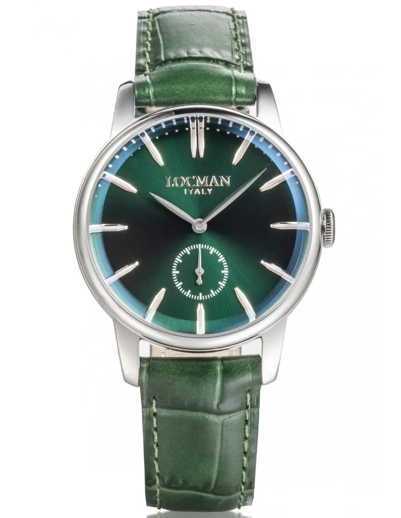 Orologio LOCMAN Collezione 1960 0257A03A-00GRNKPD verde con cinturino in pelle verde