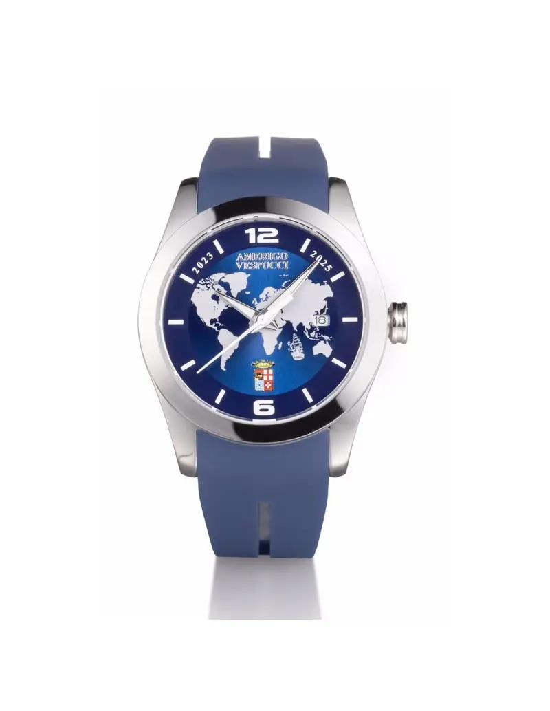 Orologio LOCMAN Island Amerigo Vespucci 0613A02S-00AMVESB blu con cinturino in silicone blu