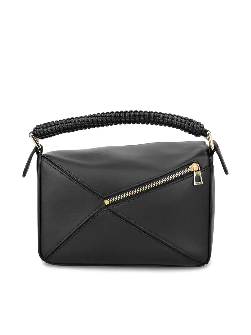 Borsa Puzzle Piccola In Pelle NERO miniatura 2