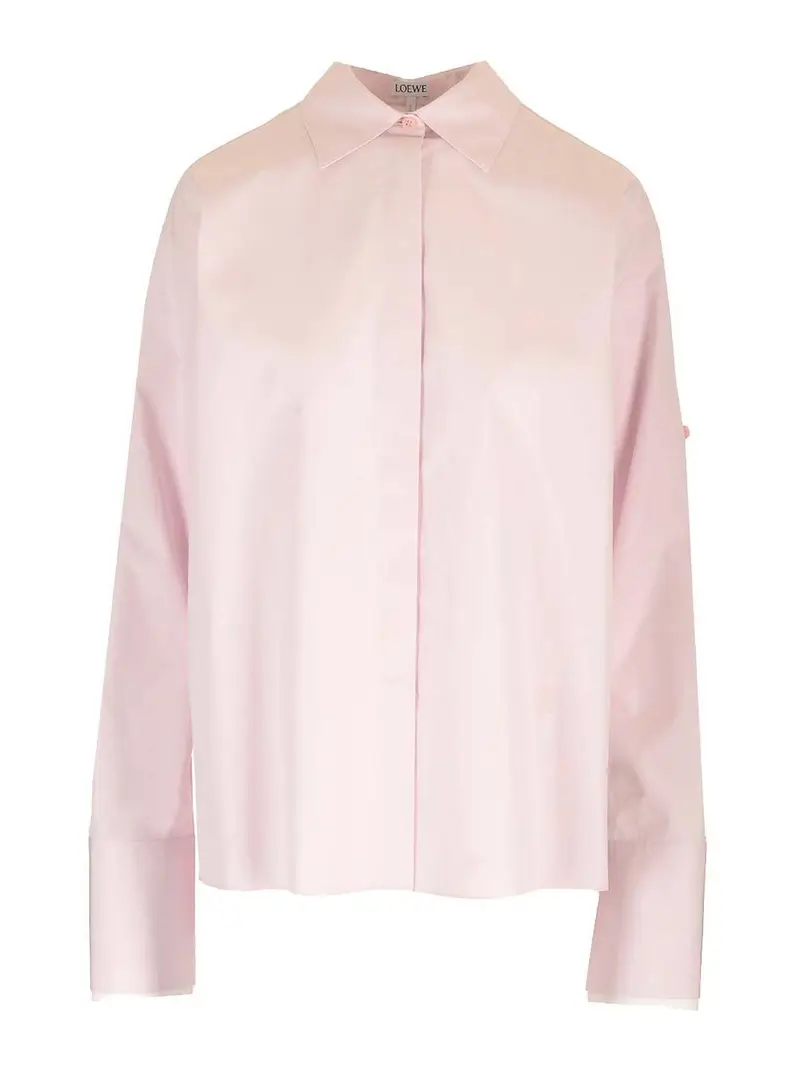 Camicia popin di cotone Rosa