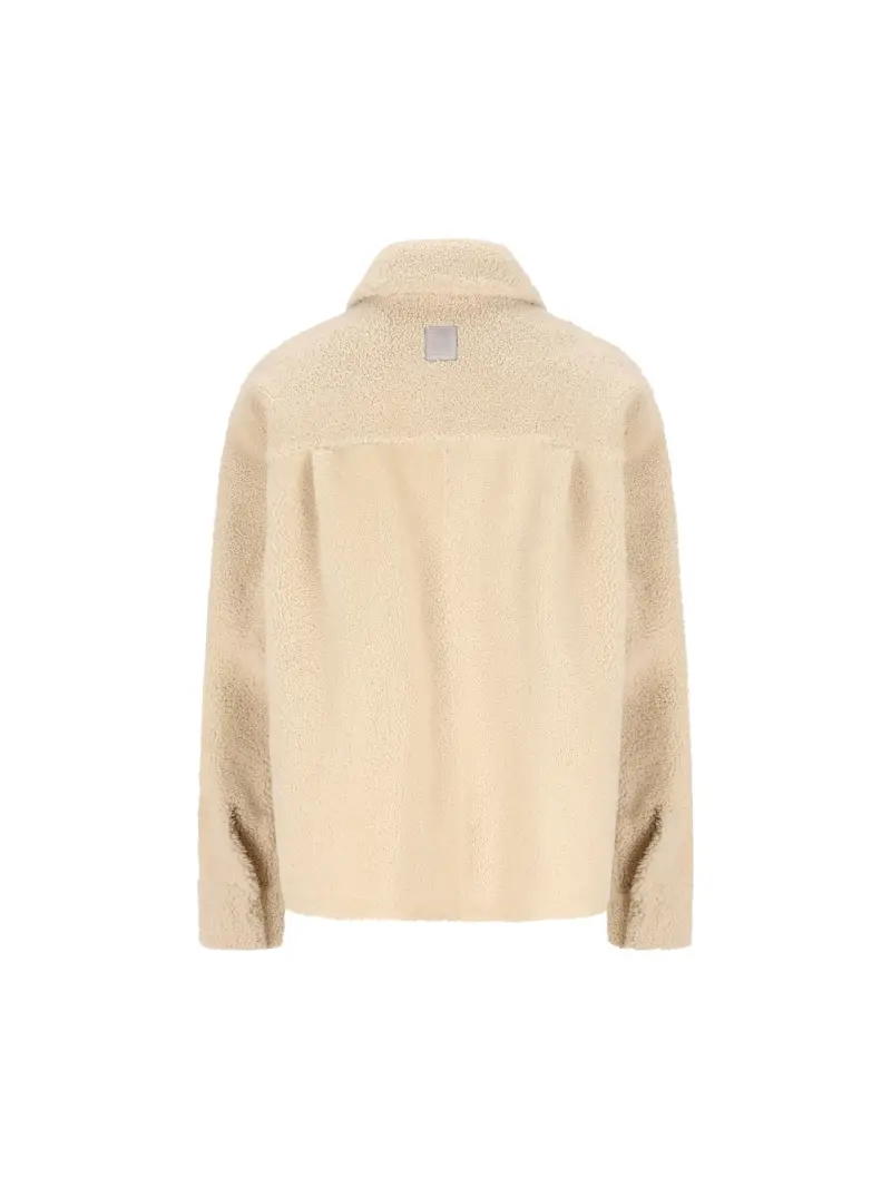 Giacca Camicia In Shearling BEIGE miniatura 2