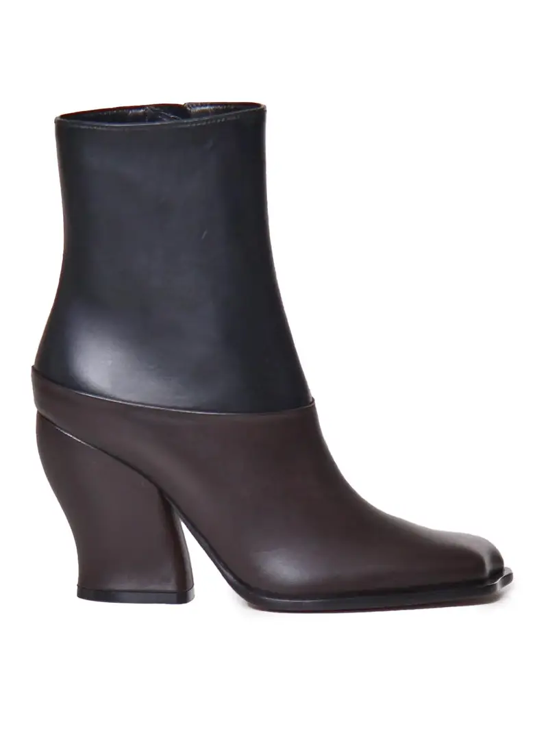 Onde Ankle Boots Marrone