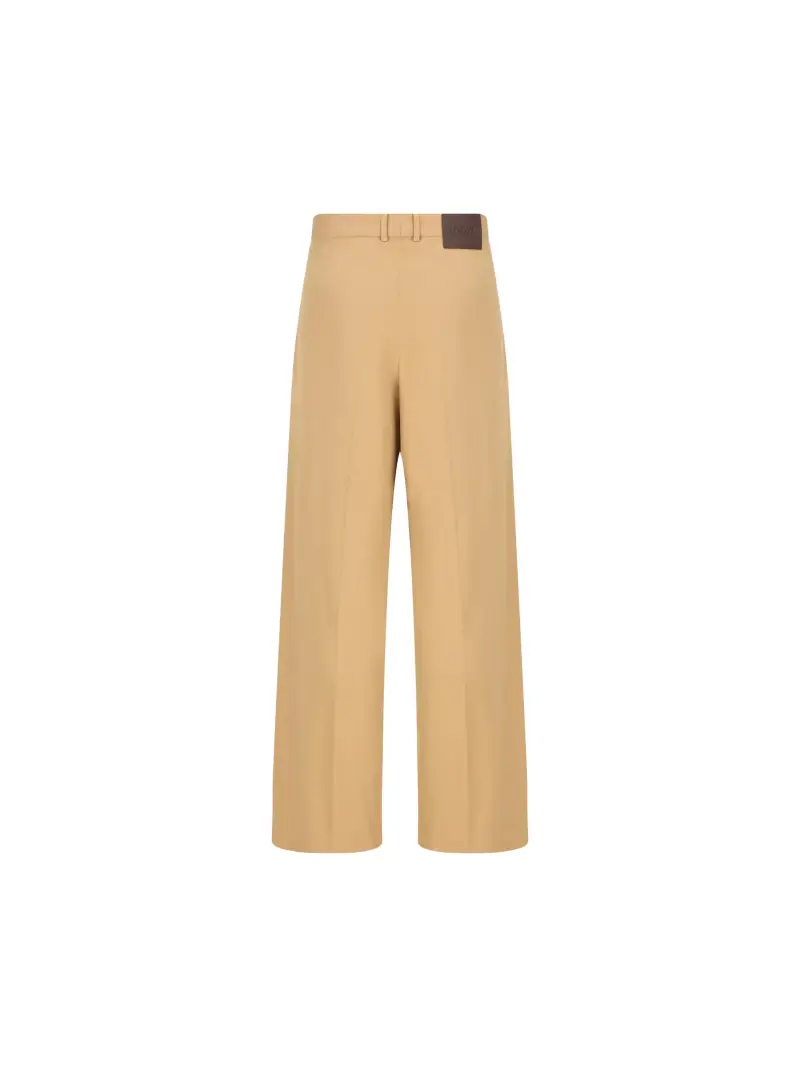 Pantaloni In Cotone BEIGE miniatura 2