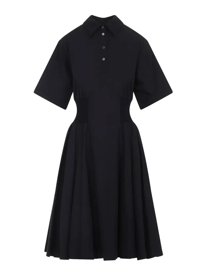 Vestito a maniche corte Nero