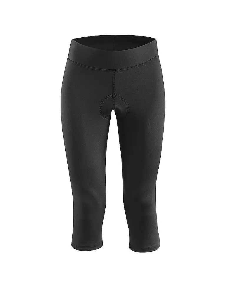 Pantaloncini da ciclismo da donna Basic 3/4 con cintura nero | 36