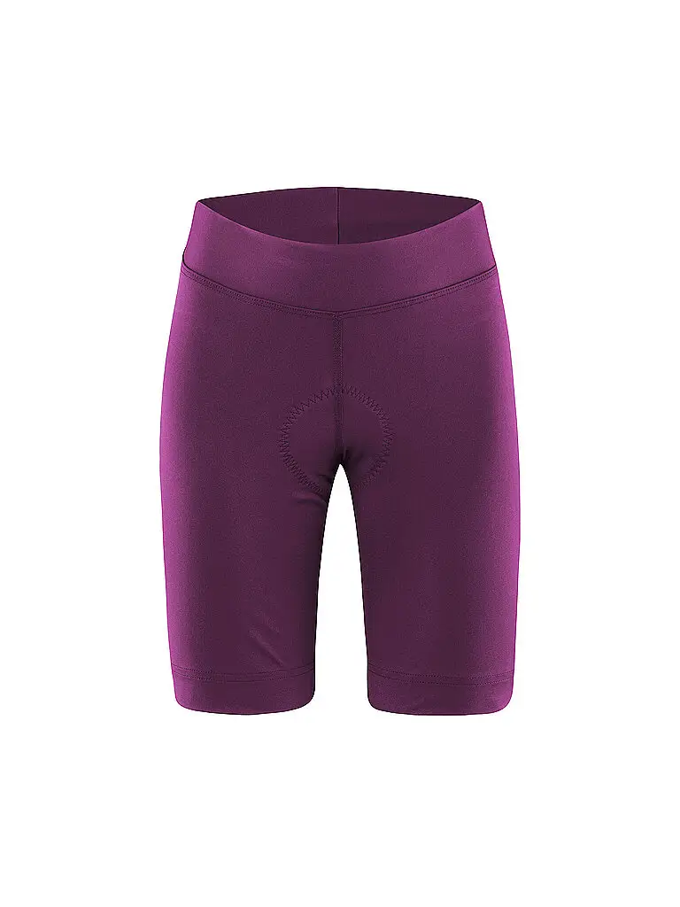 Pantaloncini da ciclismo da donna Tour Bund rosso scuro | 34