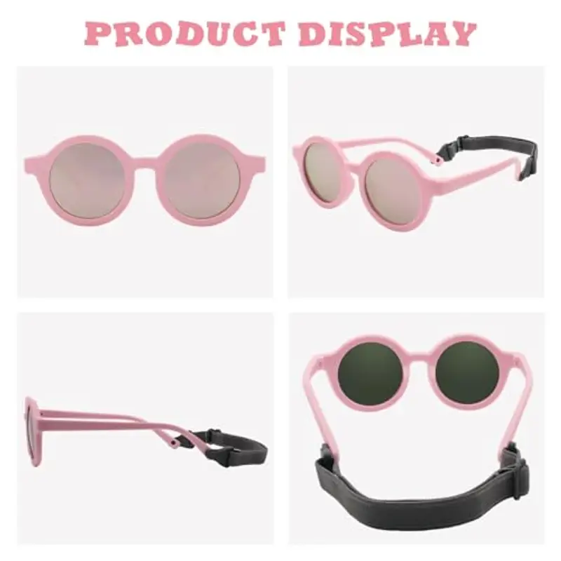 LOJUDI Occhiali da sole Neonato Rosa 2097722 miniatura 2