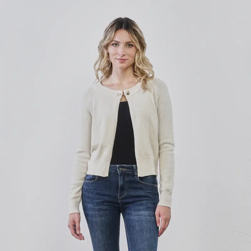 LOKITA Cardigan Donna Beige 3398301