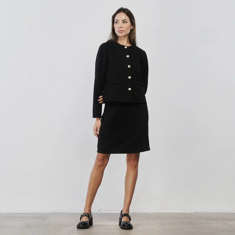 Gonna nera corta da donna