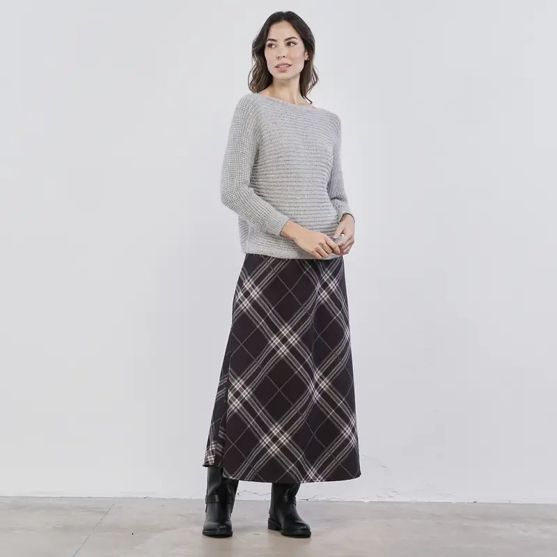 Gonna nera lunga da donna in fantasia check