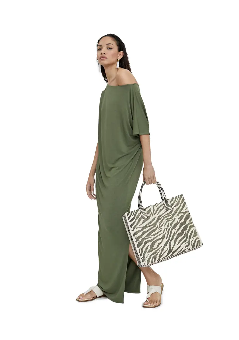 Abito Donna Kaki miniatura 2