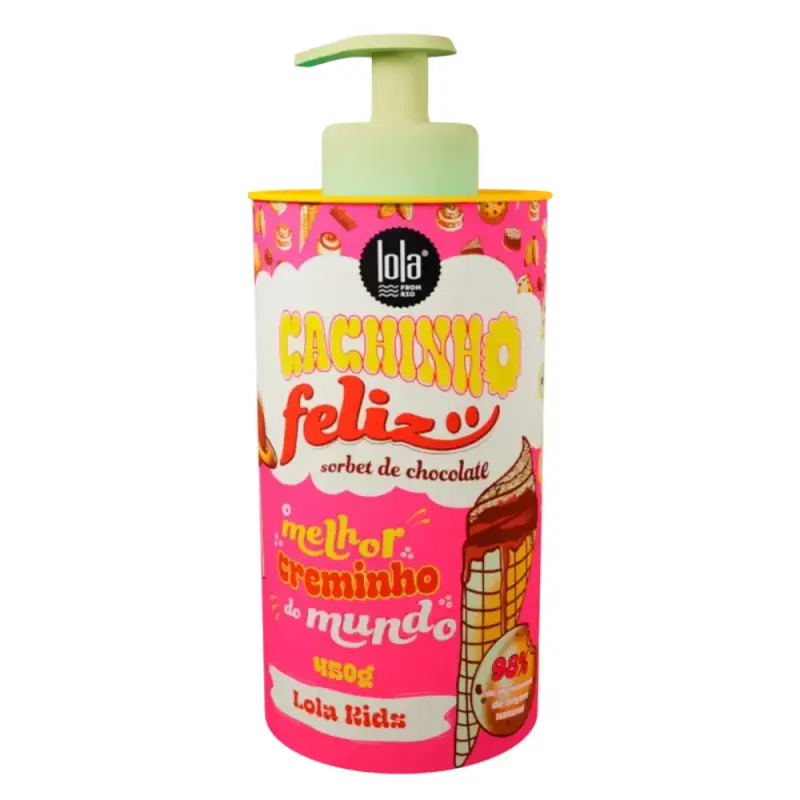 Cachinho Feliz per bambini, Cioccolato, Crema Acconciatura, Tenuta Flessibile, 480 g
