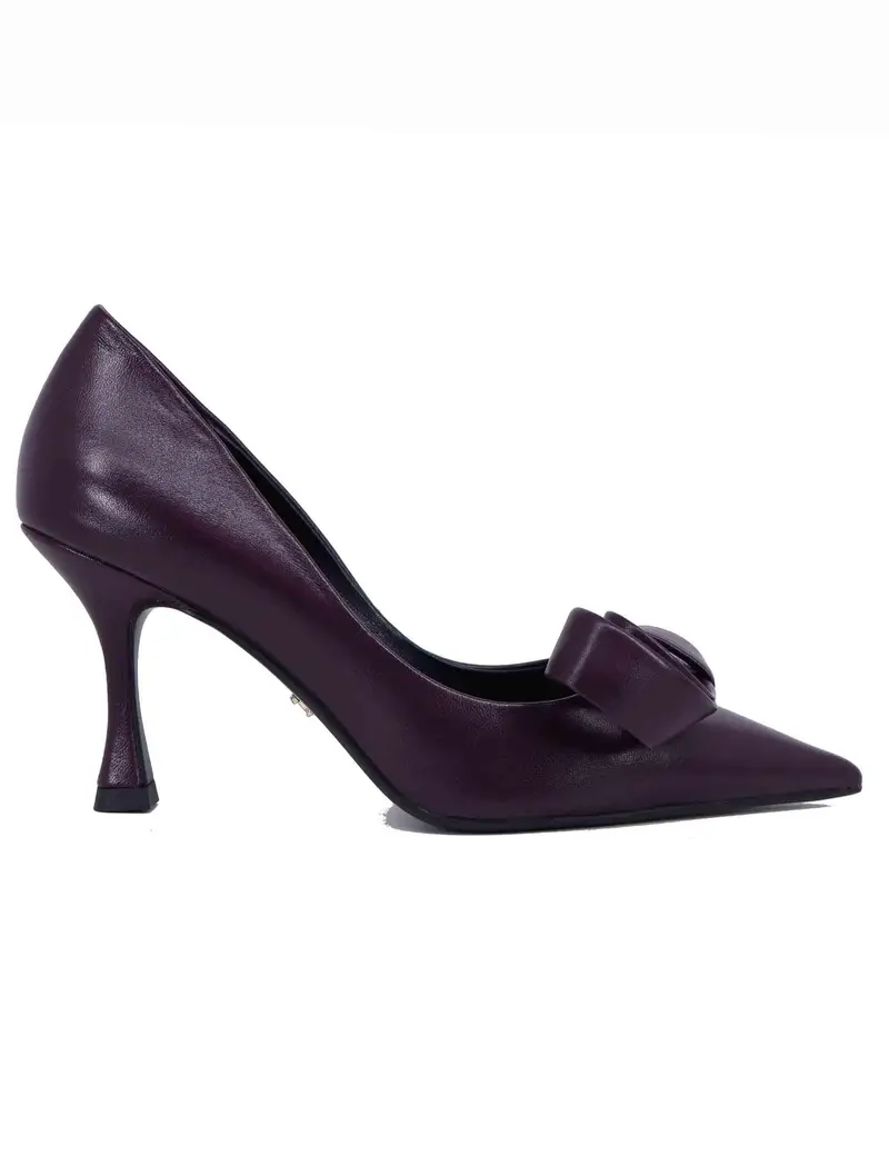 Decollete donna Salones in pelle viola tacco alto Donna 191Z13BK 42