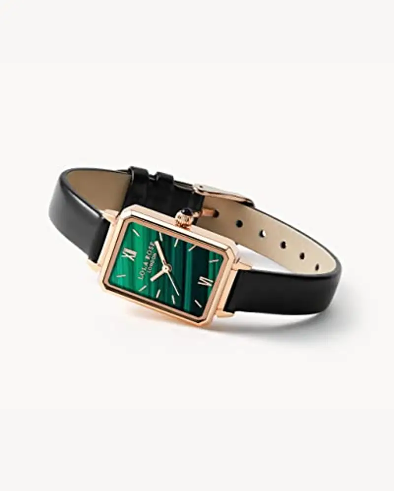 Lola Rose Orologio Donna con Quadrante Malachite, Cassa Acciaio 316L & Cinturino Pelle - Design Sottile da Gioielleria miniatura 3