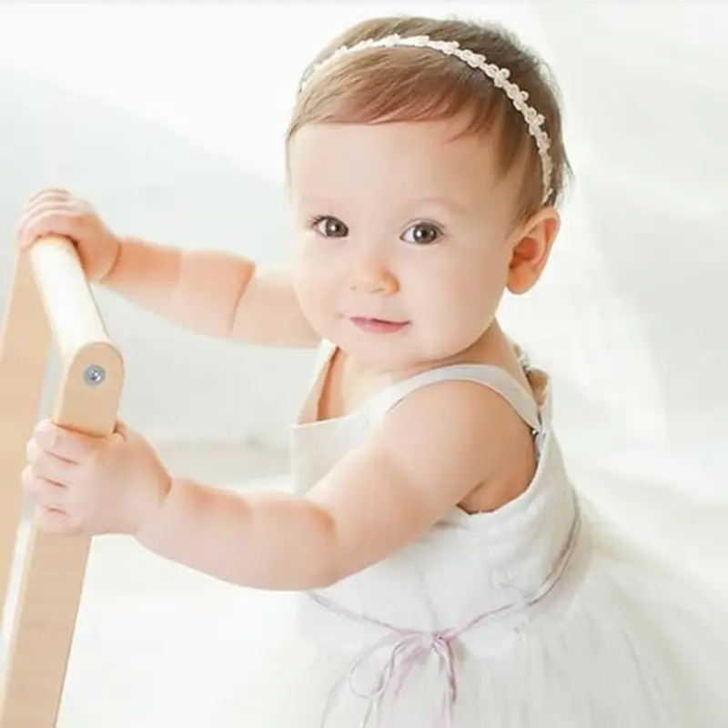 LOMSUXA Fascia per Capelli Bambina Matrimonio - Pizzo Chiffon