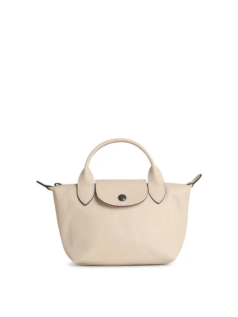 Borsa in pelle Le Pliage Xtra Nude Bianco