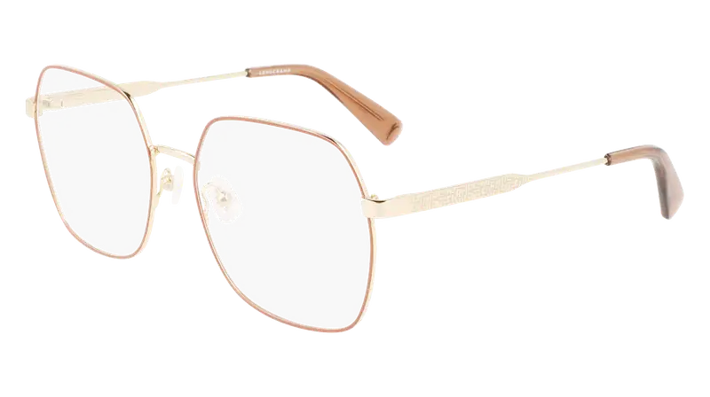 LONGCHAMP Donna LO2148 727 Montature da vista Metallo Oro  Squadrata Normale Fotocromatiche