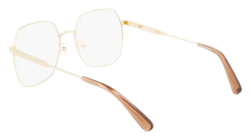 LONGCHAMP Donna LO2148 727 Montature da vista Metallo Oro Squadrata Normale Fotocromatiche miniatura 3