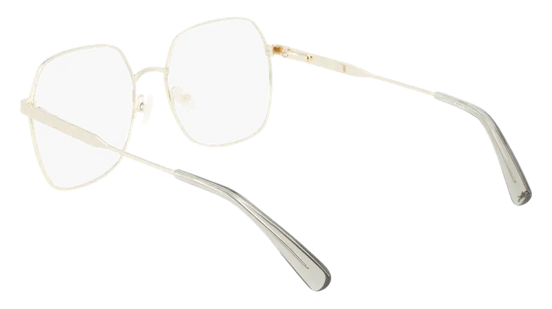 LONGCHAMP Donna LO2148 728 Montature da vista Metallo Oro Squadrata Normale Fotocromatiche miniatura 3