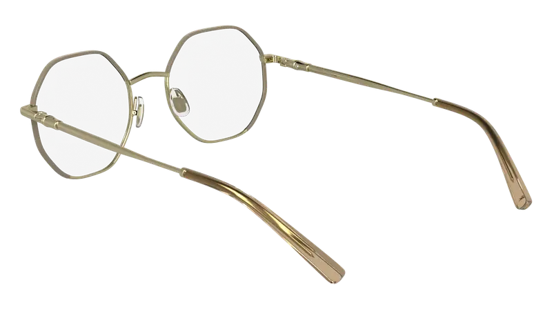 LONGCHAMP Donna LO2166 727 Montature da vista Metallo Oro Squadrata Normale miniatura 3