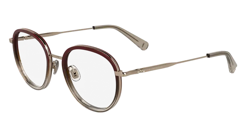 LONGCHAMP Donna LO2168 772 Montature da vista Metallo Oro  Rotonda Normale