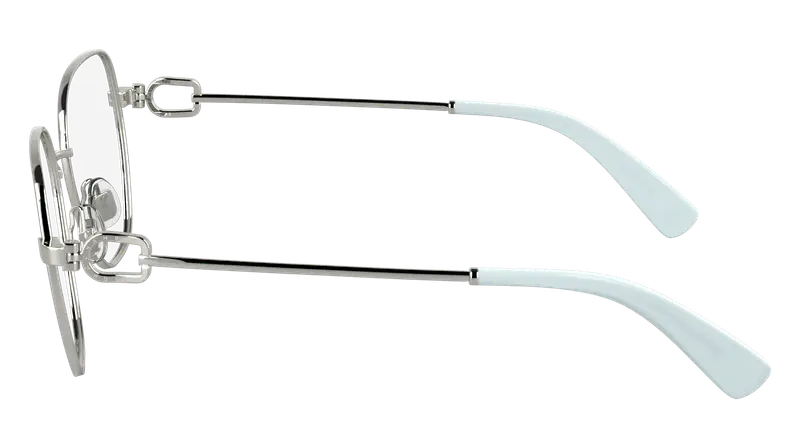 LONGCHAMP Donna LO2169 040 Montature da vista Metallo Argento Squadrata Normale miniatura 2