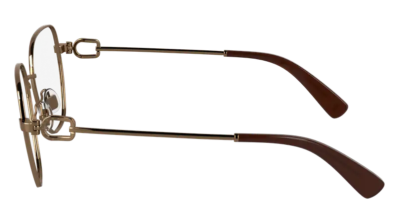 LONGCHAMP Donna LO2169 730 Montature da vista Metallo Oro Squadrata Normale miniatura 2