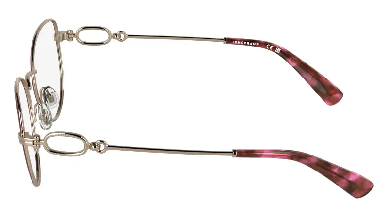 Donna LO2180 770 Montature da vista Metallo Oro Farfalla Normale miniatura 3