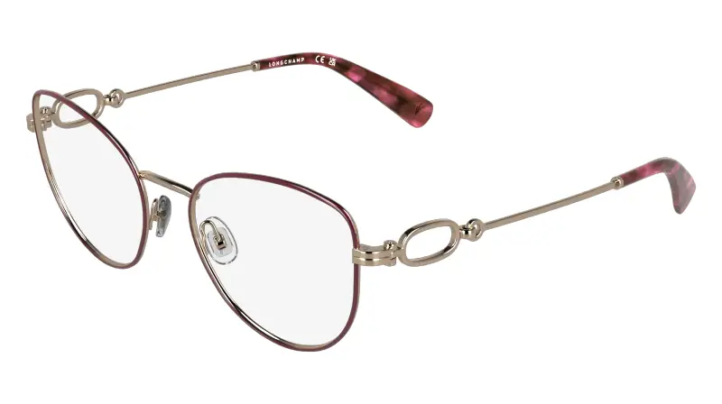 Donna LO2180 770 Montature da vista Metallo Oro Farfalla Normale