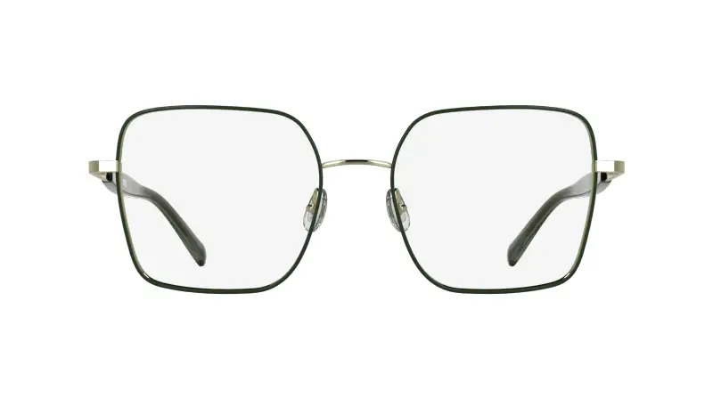 Donna LO2181 319 Montature da vista Metallo Verde Squadrata Normale miniatura 2