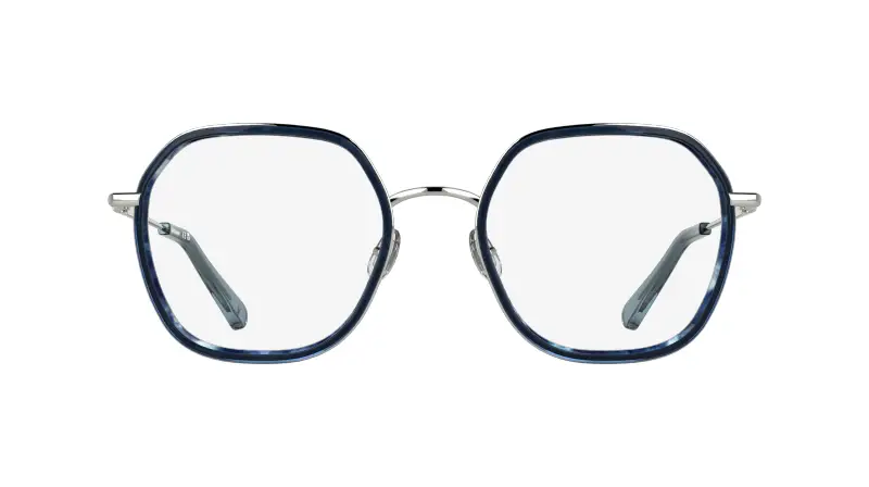 Donna LO2183 431 Montature da vista Metallo Blu Squadrata Normale miniatura 2