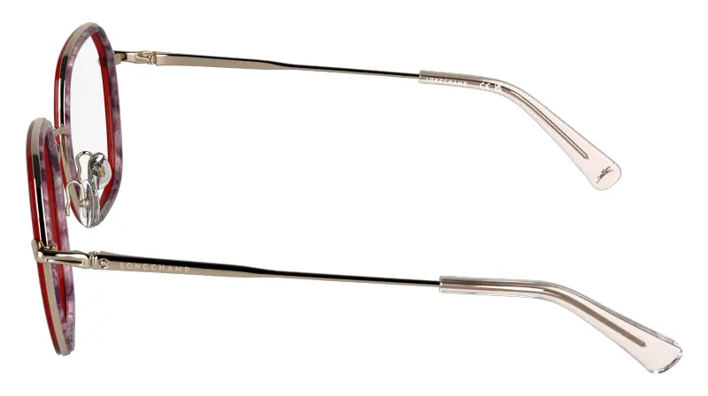 Donna LO2183 641 Montature da vista Metallo Rosso Squadrata Normale miniatura 3