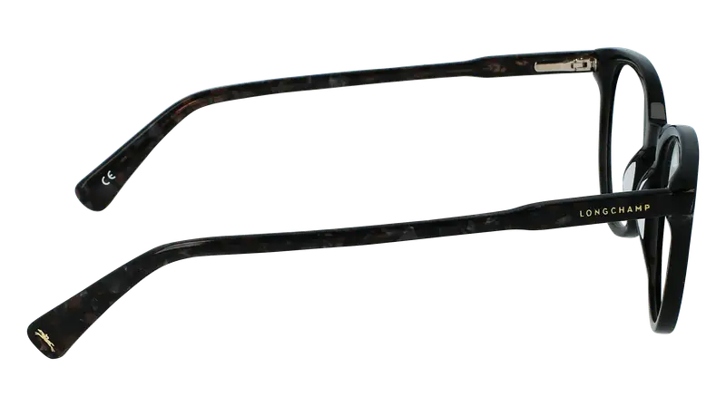 LONGCHAMP Donna LO2608 002 Montature da vista Acetato Nero Squadrata Normale Fotocromatiche miniatura 3