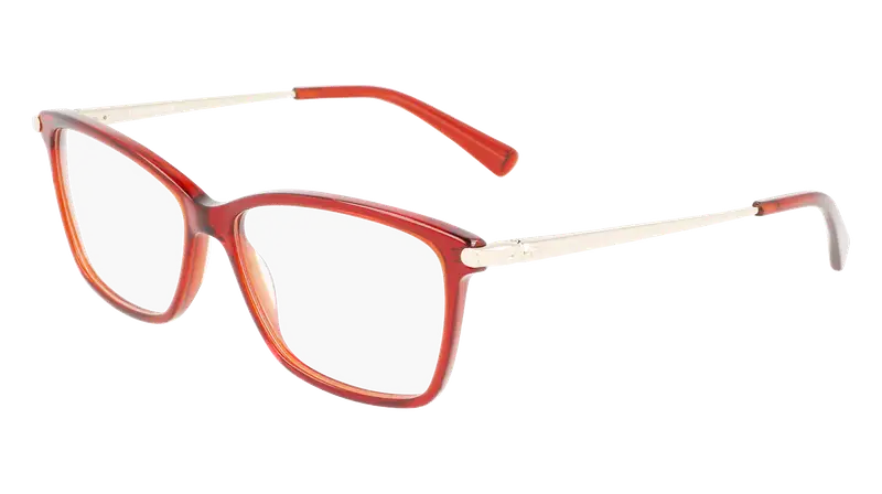 LONGCHAMP Donna LO2621 602 Montature da vista Acetato Rosso  Squadrata Normale Fotocromatiche