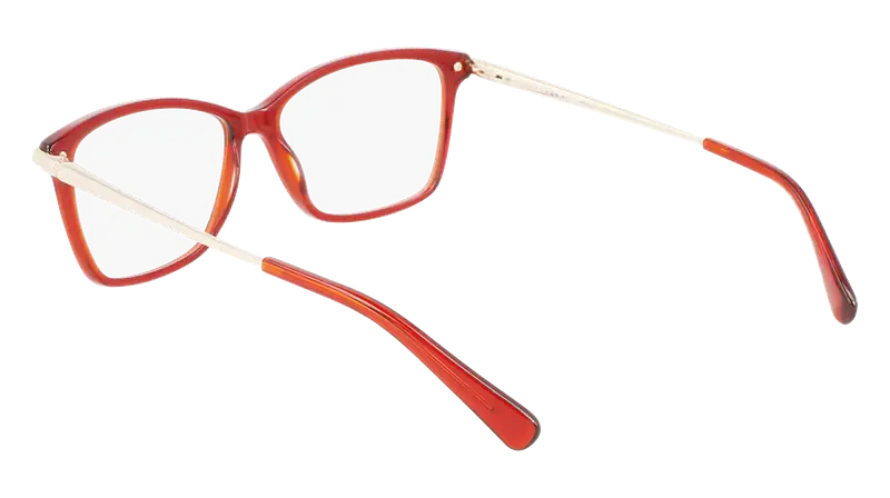 LONGCHAMP Donna LO2621 602 Montature da vista Acetato Rosso Squadrata Normale Fotocromatiche miniatura 2