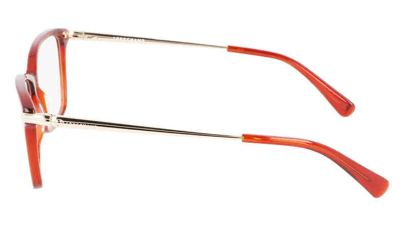 LONGCHAMP Donna LO2621 602 Montature da vista Acetato Rosso Squadrata Normale Fotocromatiche miniatura 3