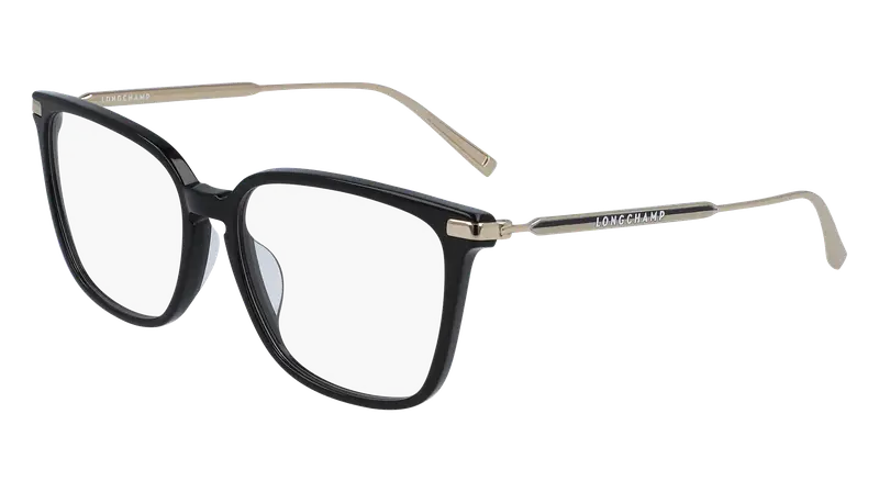 LONGCHAMP Donna LO2661 001 Montature da vista Acetato Nero  Squadrata Normale Fotocromatiche