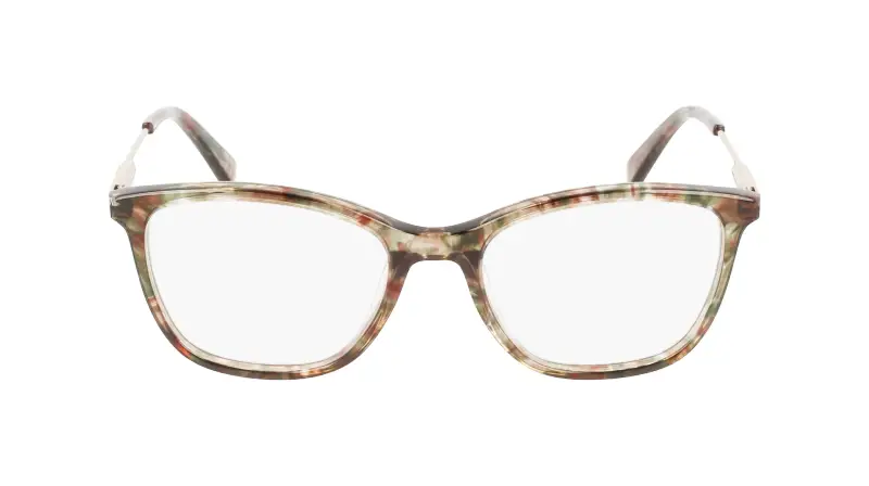 Donna LO2683 306 Montature da vista Acetato Verde Squadrata Normale Fotocromatiche miniatura 2