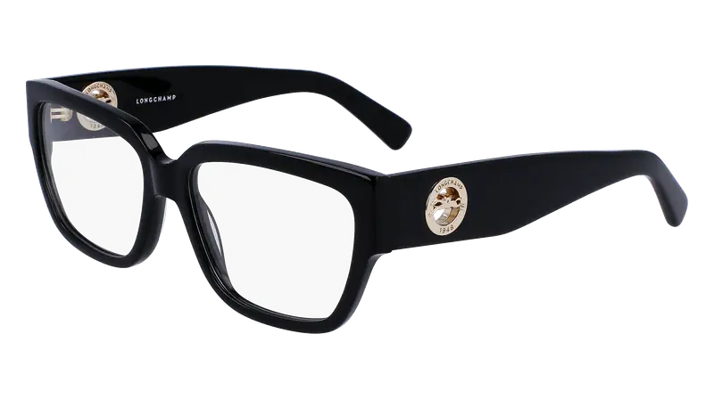 LONGCHAMP Donna LO2703 1 Montature da vista Acetato Nero  Geometrica  Fotocromatiche