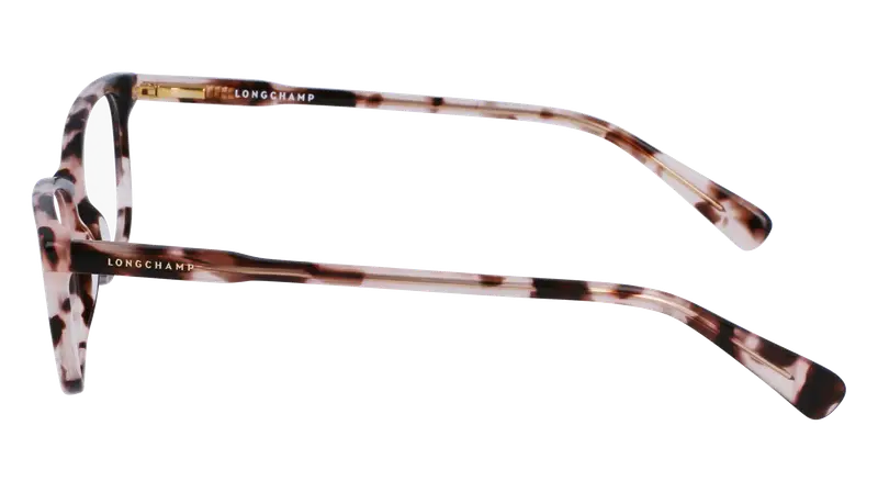 LONGCHAMP Donna LO2708 690 Montature da vista Acetato Rosa Geometrica Fotocromatiche miniatura 3