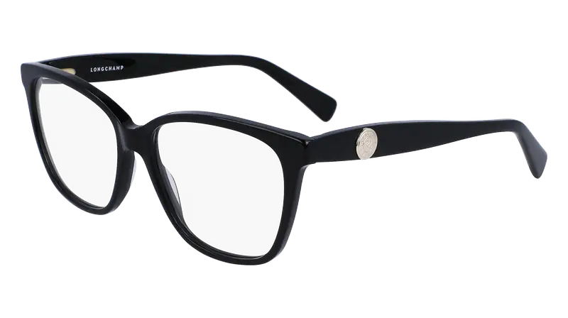 LONGCHAMP Donna LO2715 001 Montature da vista Acetato Nero  Squadrata Normale Normale