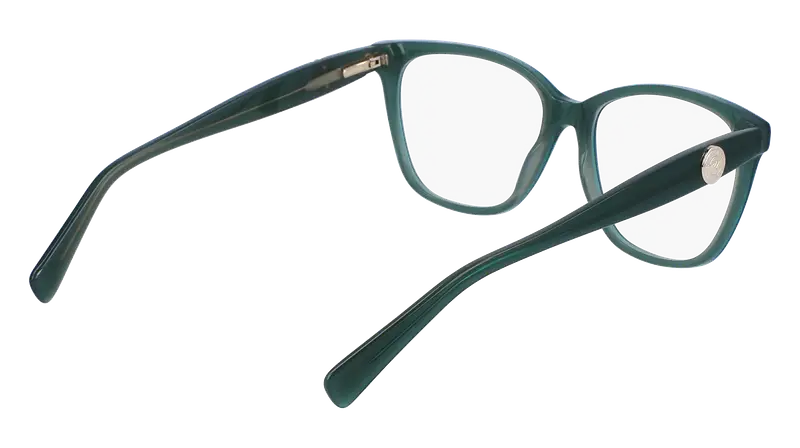 LONGCHAMP Donna LO2715 303 Montature da vista Acetato Verde Squadrata Normale Normale miniatura 3