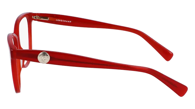 LONGCHAMP Donna LO2715 600 Montature da vista Acetato Rosso Squadrata Normale Normale miniatura 3