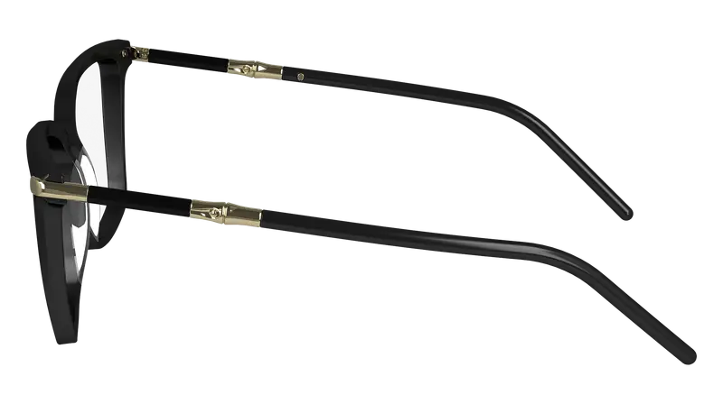 LONGCHAMP Donna LO2726 001 Montature da vista Acetato Nero Cat Eye Normale Normale miniatura 3