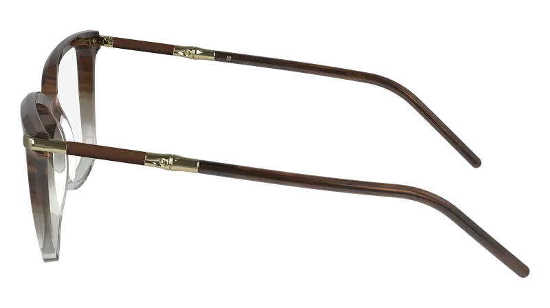 LONGCHAMP Donna LO2726 210 Montature da vista Acetato Marrone Cat Eye Normale Normale miniatura 3