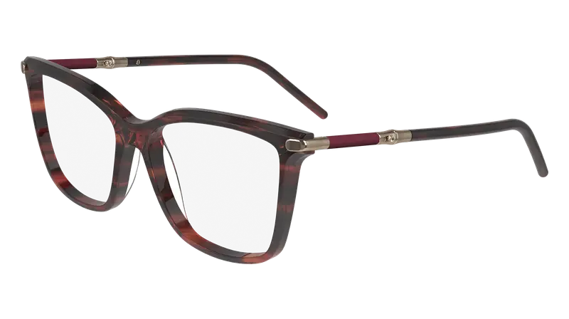 LONGCHAMP Donna LO2726 602 Montature da vista Acetato Rosso  Cat Eye Normale Normale