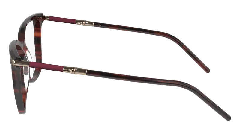 LONGCHAMP Donna LO2726 602 Montature da vista Acetato Rosso Cat Eye Normale Normale miniatura 3